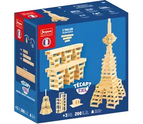 Jeujura Drewniany zestaw konstrukcyjny Técap 3XL 200 elementów / od 3 lat