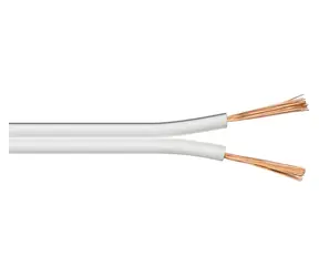 Kabel głośnikowy MicroConnect biały / 100 m / 2,5 mm / bez złączy