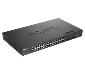 D-Link DXS-3410-32XY / Przełącznik / Zarządzalny L3 / 24x 10GbE RJ-45 / 4X 10G SFP+ / 4X 25G SFP28 / Do montażu w szafie