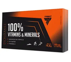 Trec Nutrition Endurance 100% Witaminy i minerały / Multiwitamina / 60 kapsułek / dla sportowców / kapsułki na dzień i na noc
