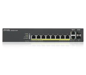 ZyXEL GS2220-10HP / Przełącznik / 8x GbE PoE+ / 2x combo SFP / zarządzalny / do montażu w szafie