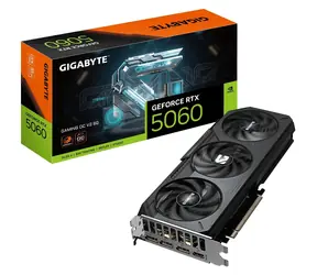 GIGABYTE GeForce RTX 5060 GAMING OC V2 / Karta graficzna / 2602MHz / 8GB GDDR7 / 128-bit / 1x HDMI + 3x DP / 550W