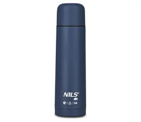 NILS Camp NC3803 niebieski / Termos / 500 ml / stal nierdzewna / 12 h ciepła / 24 h zimna