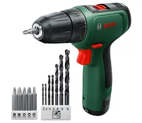 BOSCH EasyDrill 1200 / Wiertarko-wkrętarka akumulatorowa / 12 V / 1500 obr./min / 2 akumulatory 1,5 Ah / 30 Nm