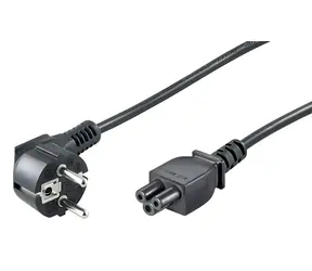 Przewód zasilający MicroConnect CEE 7/7 - C5 czarny / Przewód zasilający / 1,2 m / 250 V / 2,5 A