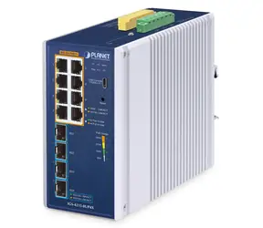 Planet IGS-4215 / Przełącznik przemysłowy / Zarządzalny L2/L4 / 8x Gigabit RJ-45 / 4X SFP / PoE++ / IP30