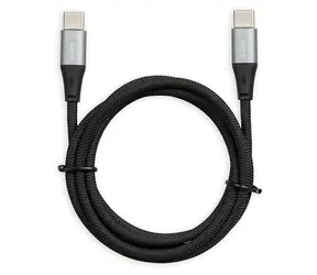 ibox IKUTC czarny / Kabel danych / USB-C - USB-C / 60 W / 2 m / pleciony