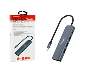 Equip USB-C / koncentrator USB-C / 5w1 / HDMI 4K / 3x USB-A 3.2 / USB-C PD 100W / 0,25 m