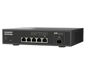 QNAP QSW-L3205-1C4T / Przełącznik / 4X 10GbE RJ45 / 1x 10GbE SFP+/RJ45 / Lite Managed