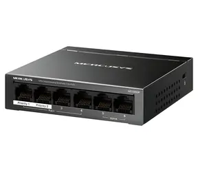 Mercusys MS106GP / Przełącznik / 6x Gigabit / 4X PoE+ / komputer stacjonarny