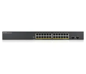 ZyXEL GS1900-24HP v2 / Przełącznik / SMART zarządzanie PoE / 24x Gigabit RJ45 / 2x Gigabit SFP / Budżet PoE 170 W