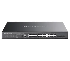 TP-LINK Omada SG5428XMPP / Przełącznik / 24x GLAN PoE++ / L3 Lite Zarządzalny / Stackowalny / 4X SFP+ 10G