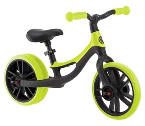 Rowerek biegowy GO BIKE Elite Duo limonkowy / Nośność 20 kg / Regulowane siodełko / Od 2 lat