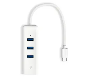 TP-LINK UE330C biały / Adapter Ethernet / Gigabit / USB-C / Hub 3x USB 3.0 / RJ-45
