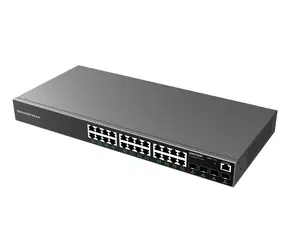 Grandstream GWN7803P / Przełącznik / Zarządzalny PoE warstwy 2+ / 24x RJ45 1Gb / 4X SFP / 360W PoE
