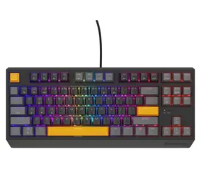 Genesis Thor 230 TKL RGB Outemu czerwono-szary / Klawiatura gamingowa / Mechaniczna / Układ US / USB
