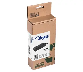 Akyga AK-ND-55 czarny / Zasilacz do laptopa / 65 W / 19 V / 3,42 A / 4,0 x 1,35 mm / do Asus