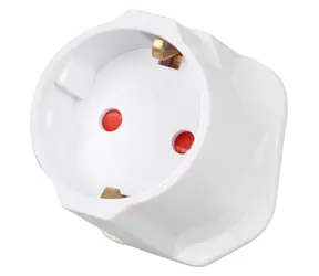 Adapter podróżny ibox UK- EU biały / Adapter podróżny / Typ G (UK) do typu E (FR) / 7,5 A