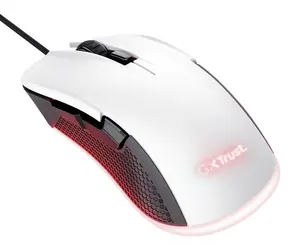 Mysz Trust GXT 922W Ybar biała / Mysz optyczna / 7200 DPI / USB-A / RGB / Dla osób praworęcznych