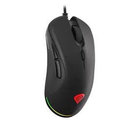 Genesis Krypton 200 RGB czarna / Mysz optyczna gamingowa / 6400 DPI / 6 przycisków / USB