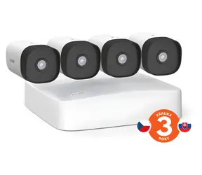 Tenda K4P-4TR / Zestaw kamer / 4CH NVR + 4X kamera IP 4MP / PoE / IP67 / dźwięk