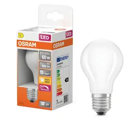 OSRAM LED Classic A60 / Żarówka / E27 / 5,9/7,5 W / 806 lm / 2700 K / Ściemnialna