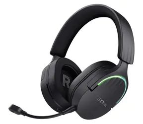 Trust GXT 491 Fayzo czarny / Słuchawki gamingowe / Mikrofon / Bluetooth / USB-C / Gniazdo 3,5 mm / RGB