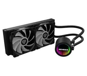 Genesis HYDRIA 240 ARGB czarny / Zestaw chłodzenia wodnego procesora / 2x 120 mm / maks. 1500 obr./min / 80 CFM