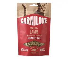 CARNILOVE Cat Crunchy Snack Lamb & Blackberries / Chrupiący przysmak / Dla kotów / 50 g