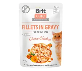 Brit Care Cat Choice Chicken / Saszetki dla kotów / Filety w soku / 85 g
