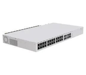 Mikrotik CRS326-4C+20G+2Q+RM / Przełącznik routera chmurowego / 128 MB pamięci RAM / 20 portów LAN 2.5G / 4X SFP+/10G combo / 2 porty QSFP+ 40G