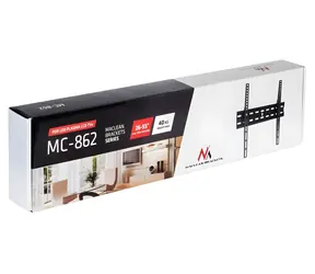 Maclean MC-862 czarny / uchwyt ścienny do telewizora / 26-55" / VESA 400x400 / nośność 40 kg