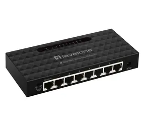 LevelOne GEU-0821 / Przełącznik / 8x Gigabit Ethernet / Niezarządzany / montaż ścienny