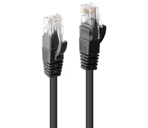 Lindy czarny / Kabel sieciowy / Cat6 U/UTP / RJ-45 / 5 m