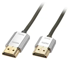 Lindy CROMO Slim czarny / kabel HDMI / High Speed / Ethernet / 4,5 m