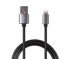 2GO Luxury / Kabel do ładowania i transmisji danych / USB - Lightning / metalowe złącza / 1 m