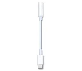 2GO biały / Adapter audio / USB-C do gniazda 3,5 mm / 20 cm
