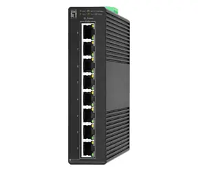 LevelOne IGS-2108P Hilbert / Przełącznik / 8x Gigabit PoE+ / 120 W / Zarządzalny L2 / DIN