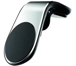 2GO ClipMag czarny, srebrny / Uchwyt samochodowy na telefon / magnetyczny / do kratki wentylacyjnej / 4 szt.