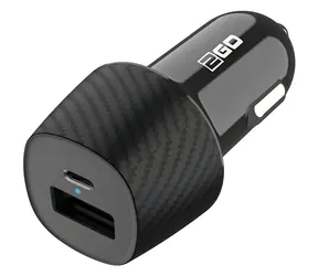 2GO 20W czarny / Ładowarka samochodowa / 1x USB-A / 1x USB-C / Power Delivery