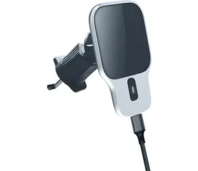 2GO AirClip czarny / Magnetyczny uchwyt samochodowy do wentylacji / MagSafe / ładowanie bezprzewodowe 15 W