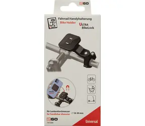 2GO BikeLock Ultra / Uchwyt na telefon rowerowy / 18-30 mm / Magnetyczny / 360°