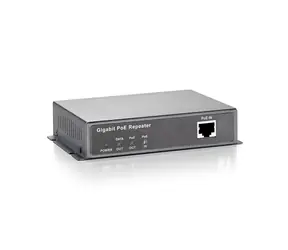 LevelOne POR-0120 czarny / Wzmacniacz sieciowy / PoE / Gigabit / 2x RJ45
