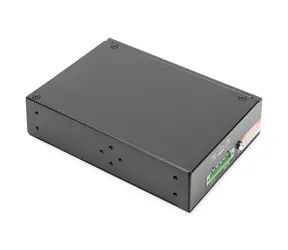Digitus Industrial czarny / Przełącznik / 8 portów / Gigabit / Niezarządzany / Szyna DIN