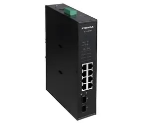 Edimax IGS-1210P / Switch / przemysłowy / 8- Port PoE GbE / 2x GbE SFP / niezarządzany