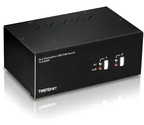 Trendnet TK-240DP / Przełącznik KVM / DisplayPort 1.2 / 4K UHD / Hub USB / Audio