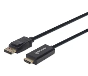 Manhattan DisplayPort - HDMI czarny / Kabel / 1,8 m / 1080p / 60 Hz