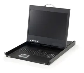 Konsola KVM LevelOne 19" LCD 8 portów / konsola KVM / VGA / USB + PS/2 / 1440x900 / czarna