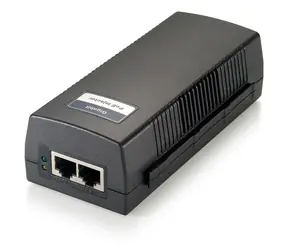 Wtryskiwacz PoE LevelOne Gigabit 30W czarny / Wtryskiwacz PoE / 2x RJ-45 / 100-240 V / 52 V PoE