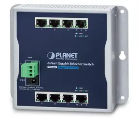 Planet WGS-803 / Przełącznik / 8x RJ-45 10/100/1000 / Niezarządzany / Montaż ścienny